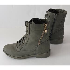 GBG Los Angeles Combat Shoes Women 9.5M Zipper Lace
